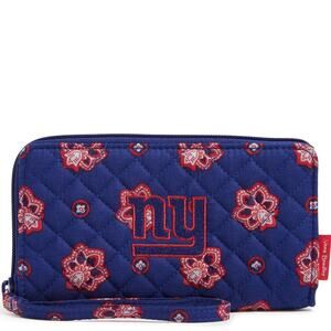NWOT VERA BRADLEY X NFL RFID Front Zip Wristlet New York Giants
